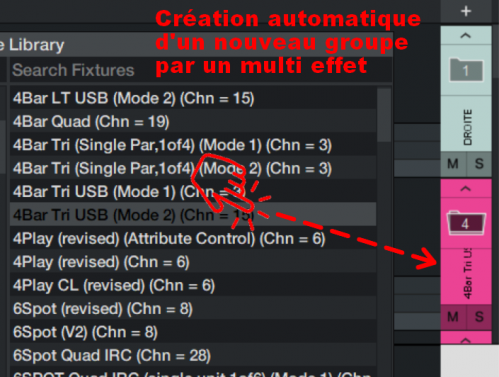 Creation auto groupe par multieffet